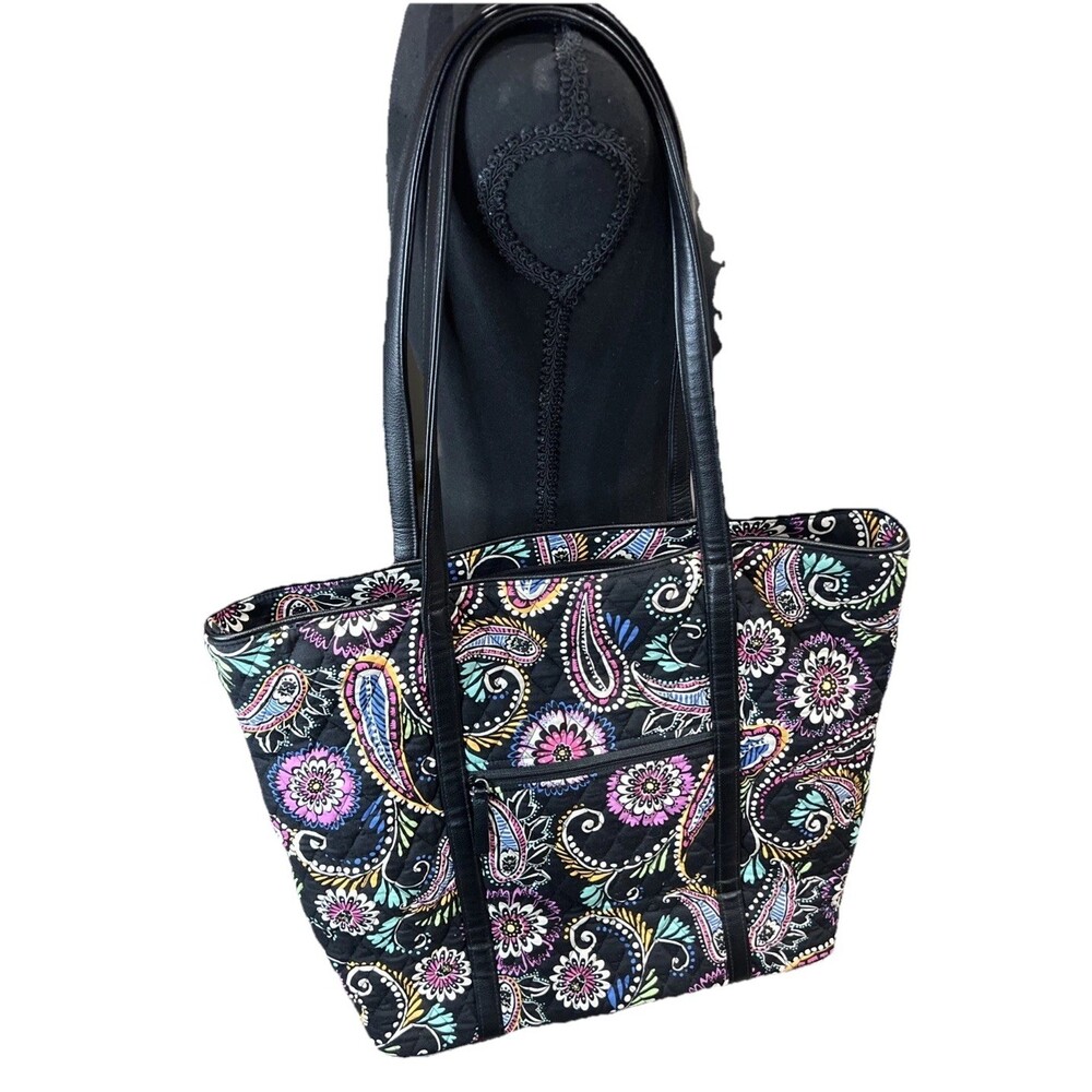 Vera Bradley (2014) Retired Bandana Swirl Tote Shoulder Bag Y2K Boho Chic Purse